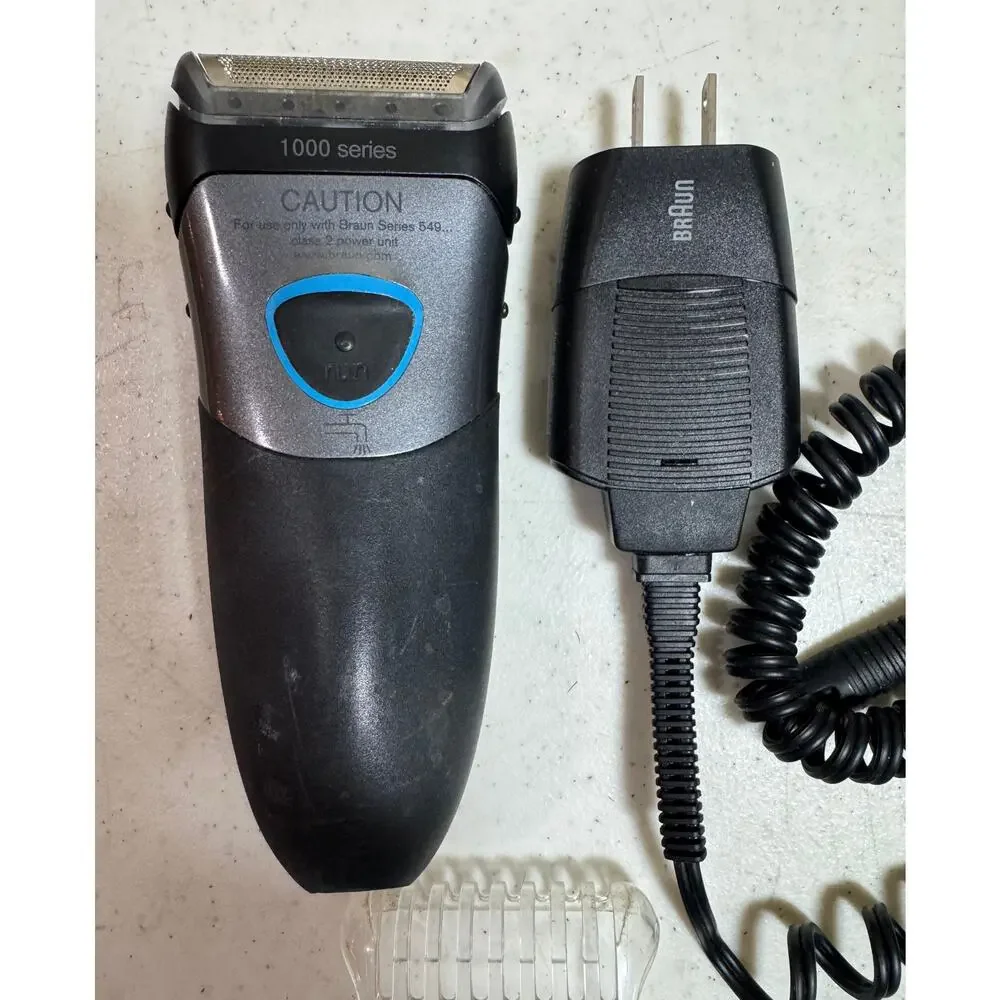 Braun 5497 Shaver / Razor with Power Adapter Charging Cord Cable Tested